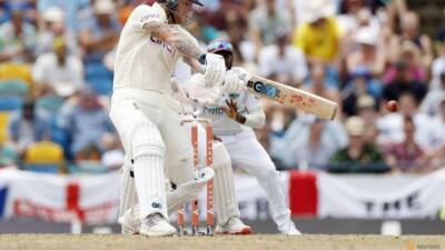 West Indies - Kraigg Brathwaite - Stokes blasts his way to 89 as England take iron grip on second test - channelnewsasia.com - Barbados -  Bridgetown