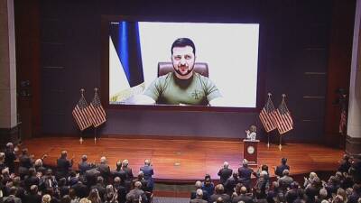 Zelensky addresses US Congress: Ukrainian president invokes 9/11 in virtual speech