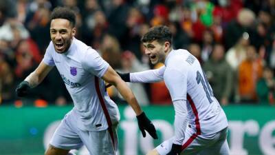 Europa League - Galatasaray v Barcelona player ratings: Babel 6, Gomis 7; Aubameyang 7, Pedri 8 - thenationalnews.com -  Istanbul