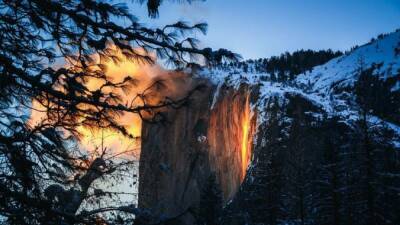La cascada de fuego de Yosemite se enciende de nuevo - en.as.com - county El Paso - state California