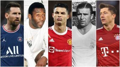 Lionel Messi - Cristiano Ronaldo - Robert Lewandowski - Luis Suarez - Zlatan Ibrahimovic - Ronaldo, Messi, Bican, Pele: Who has the best goals-per-game record? - givemesport.com - Manchester - Argentina