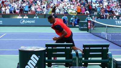 'Not like Zverev' – Nick Kyrgios defiant despite almost hitting ball boy with racquet at Indian Wells