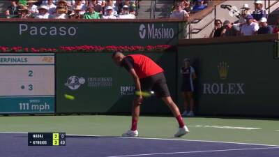 Kyrgios le hace a Nadal el saque por abajo y toda España se va a relamer con lo que pasa después - en.as.com - Madrid - India
