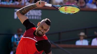 Nick Kyrgios apologises for nearly hitting ball boy with racket thrown in fury