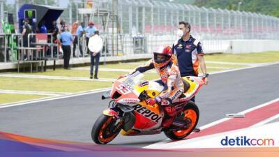 Marc Marquez - Motogp Mandalika - Momen Marquez-Bastianini Nyusruk di Sirkuit Mandalika - sport.detik.com