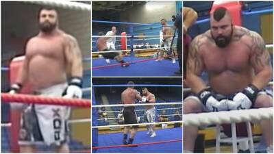 Eddie Hall - Hafthor Bjornsson - Eddie Hall vs Hafthor Bjornsson: Footage of The Beast's only known boxing fight - givemesport.com - Uae - Dubai
