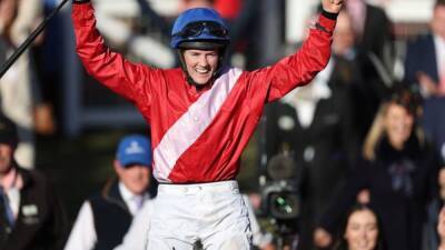 Horse racing-Blackmore first woman jockey to win Cheltenham Gold Cup