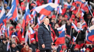 Putin, en loor de multitudes, dice cuál es su objetivo en esta guerra