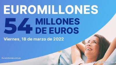 Euromillones: comprobar los resultados del sorteo de hoy, viernes 18 de marzo