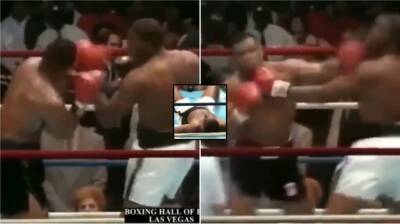 Mike Tyson only needed one shot to knock out opponent who landed 20 punches of his own