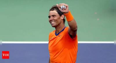 Rafael Nadal - Nick Kyrgios - Carlos Bernardes - Indian Wells: Rafael Nadal holds off Nick Kyrgios to stay unbeaten in 2022 - timesofindia.indiatimes.com - Australia - India