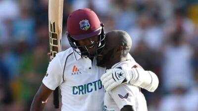 West Indies - Dan Lawrence - Jermaine Blackwood - Kraigg Brathwaite - England in West Indies: Centuries from Kraigg Brathwaite and Jermaine Blackwood blunt England in Barbados - bbc.com - Barbados