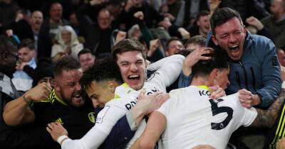Soccer-Leeds snatch last-gasp 3-2 win at 10-man Wolves in thriller