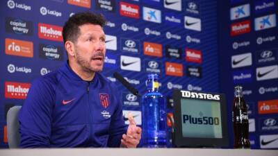Simeone: "Siento hacia Guardiola y su trabajo una gran admiración"