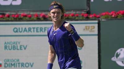 Russia's Rublev advances to semifinals at Indian Wells with win over Dimitrov