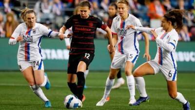 Christine Sinclair - Sophia Smith - Sinclair scores as NWSL kicks off 3rd edition of Challenge Cup - cbc.ca - France - Brazil -  Angel -  Louisville -  Kansas City - county San Diego -  Portland - county Pickett