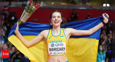 Ukraine's Yaroslava Mahuchikh defies odds to win world indoor high jump gold