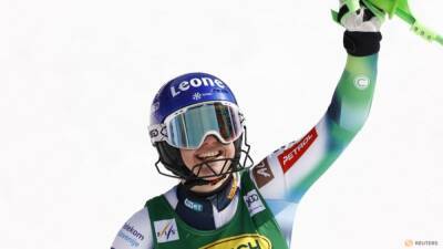 Alpine skiing-Slokar wins season's final giant slalom