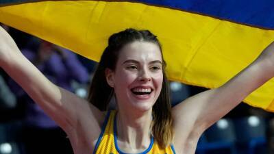 Yaroslava Mahuchikh wins high jump gold after three-day drive from Ukraine