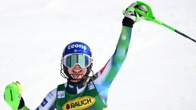 Mikaela Shiffrin - Petra Vlhova - Andreja Slokar soars to a piece of Slovenian history with victory in Meribel World Cup slalom - eurosport.com - France - Germany - Usa - Slovenia - Slovakia