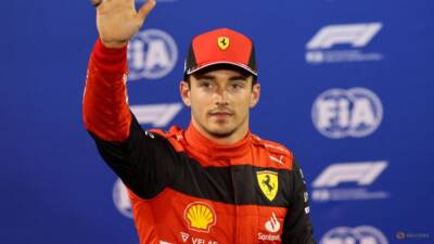 Max Verstappen - Lewis Hamilton - Charles Leclerc - Carlos Sainz - Leclerc takes stunning Bahrain pole - channelnewsasia.com - Spain - Italy - Mexico - Abu Dhabi - Monaco - Bahrain - state Indiana - county George - Singapore - county Russell -  Manama