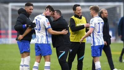 Hertha grab first win in 10 while new coach Magath absent with COVID