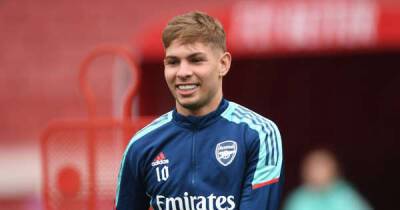 Emile Smith Rowe pictured back in Arsenal training ahead of Watford clash in big boost for Mikel Arteta