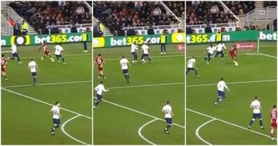 Folarin Balogun rinsed Tottenham's Cristian Romero with brilliant skill