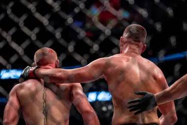 Leon Edwards - Dana White - Dustin Poirier - Charles Oliveira - Nate Diaz Savagely Responds To Dana White After He Teases Trilogy Bout, Calls Conor McGregor 'Fragile' - sportbible.com