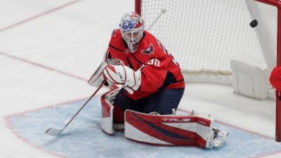 Sheldon Keefe - Ice Chips: G Samsonov leaves practice with apparent injury - tsn.ca - Washington -  Washington