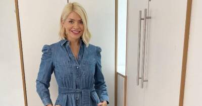 Fans go wild for Holly Willoughby's £285 denim dress which looks 'the same' as a £22 one from Asda