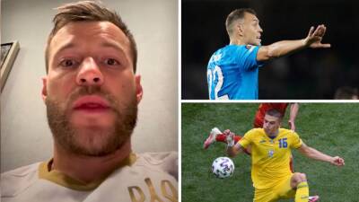 La guerra invade al fútbol: Yarmolenko y Mykolenko estallan contra Dzyuba y este les contesta