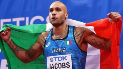 Marvin Bracy - World Athletics Indoor Championships: Italian Lamont Marcell Jacobs wins 60m title - bbc.com - Britain - Serbia - Italy - Usa -  Tokyo - Estonia -  Belgrade - county Christian - county Coleman