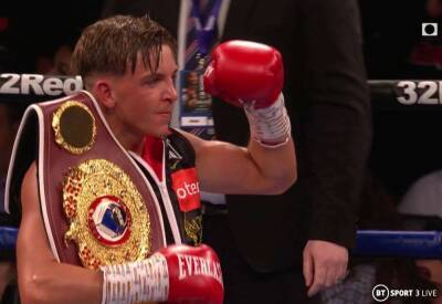Dennis 'The Menace' McCann, from Maidstone, wins WBO Youth world super bantamweight title at Wembley's OVO Arena - kentonline.co.uk