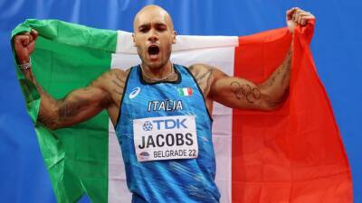 Marcell Jacobs wins world’s fastest man duel at world indoor championships