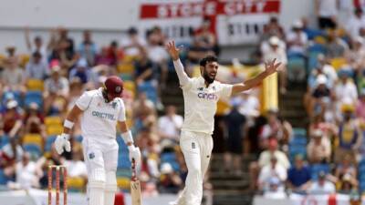 West Indies - Jermaine Blackwood - Kraigg Brathwaite - Jack Leach - England's Mahmood explains no-ball that cost him maiden test wicket - channelnewsasia.com - Barbados