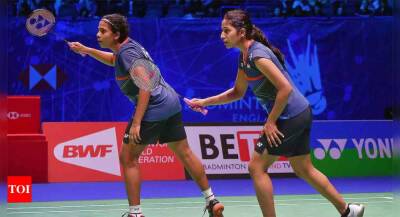 Viktor Axelsen - Gayatri-Treesa lose in All England semifinals - timesofindia.indiatimes.com - Germany - Denmark - China - India - Birmingham