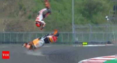 Marc Marquez out of Indonesian MotoGP after horror warm-up crash