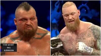 Eddie Hall - Hafthor Bjornsson - Eddie Hall looked battered compared to Hafthor Bjornsson after fight - givemesport.com - Iceland