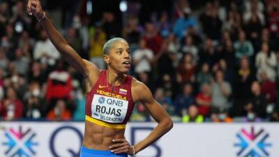 Ed Osmond - Venezuela's Rojas sets triple jump world record - channelnewsasia.com -  Tokyo -  Belgrade - Venezuela