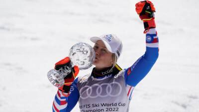 France's Tessa Worley lands giant slalom World Cup title after dramatic finale in Courchevel