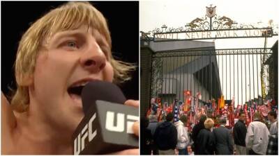 Liverpool fan, Paddy Pimblett, starts 'Justice for the 97' chant at UFC London