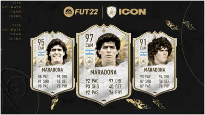 FIFA 22: Diego Maradona ICON cards reportedly to be removed