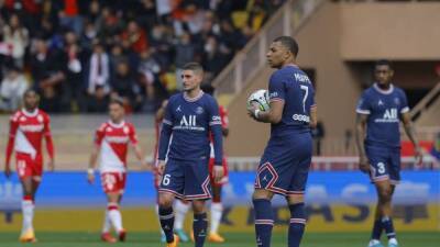 Paris St Germain slump to heavy defeat at Monaco