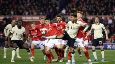 Jota fires late winner as fortunate Liverpool down Forest in FA Cup