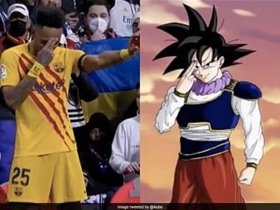 Watch: Pierre-Emerick Aubameyang's 'Dragon Ball Z' Celebration After Scoring In El Clasico Goes Viral
