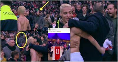 Ajax fan steals Antony's shirt in front of kids after Feyenoord win