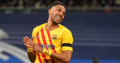 Pierre-Emerick Aubameyang sets another new record as Barcelona smash Real Madrid