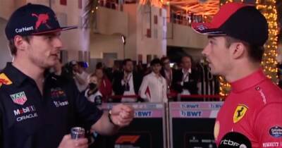 Max Verstappen - Lewis Hamilton - Sergio Perez - Charles Leclerc - Carlos Sainz - Max Verstappen & Charles Leclerc's fascinating post-race chat at Bahrain GP - givemesport.com - Bahrain
