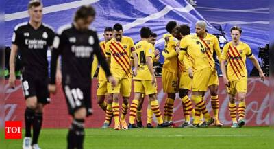 Wanda Metropolitano - Sergio Busquets - Ramon Sanchez - Clasico demolition vindicates Barcelona, shifts doubts to Real Madrid - timesofindia.indiatimes.com -  Sanchez